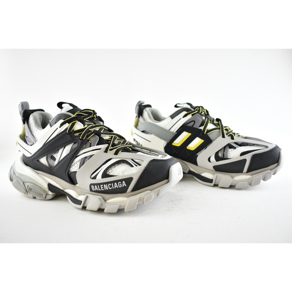 Balenciaga Track Sneaker Womens Black Grey White Yellow Platform Flat Trainer 36 - Picture 5 of 11